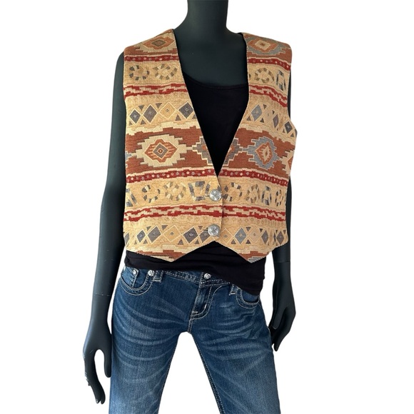 Vintage '90s Aztec Southwestern Western Vest Boho
Rodeo Yellowstone Concert - Picture 3 of 10